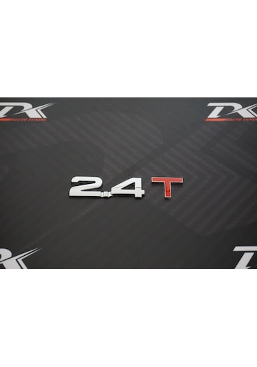 Audi 2.4 T Bagaj Krom Metal 3M 3D Yazı Logo