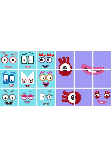 Number Blocks Matematik Eğitici Birim Küp Snapcubes /51-100 Mega Paket Sticker 90 Pcs