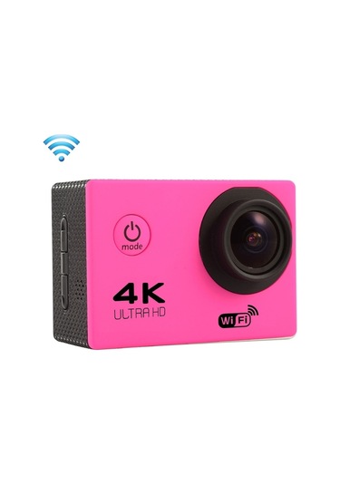 F60 2.0 İnç Ekran 170 Derece Geniş Açılı Wifi Sport Action Camera Kamera Kamerası, Su Geçirmez Konut Kılıfı, Destek 64gb Mikro Sd Kartı Macera Çok Renkli