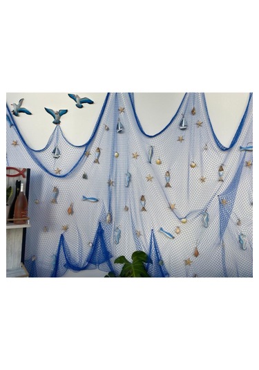 Dekoratif Balık Ağı Saks Mavi 2,5 X 2,5