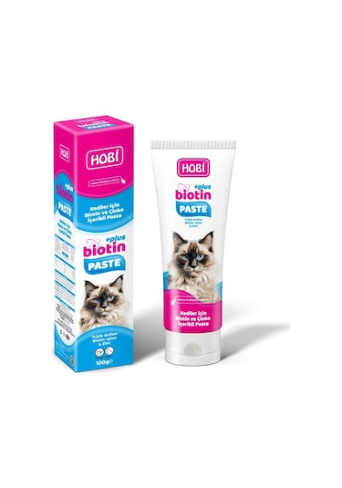 Hobi Biotin Paste Kediler İçin Biotin Ve Çinko Pastası 100 G