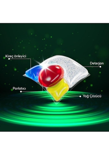 Tems 4 Etki Bulaşık Makinesi Kapsül Deterjanı 36 Tablet + Sıvı Bulaşık Deterjanı 500 ML