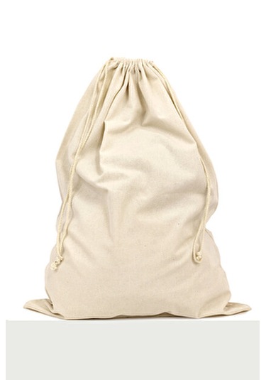 Kanvas Çok Amaçlı Kirli Çamaşır Torbası 50x70 1 Adet Açık Bej