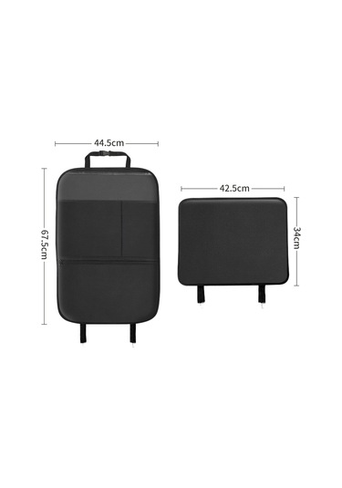 Araba Koltuğu Geri Çocuk Tekme Önleyici Ped Geri Arka Anti-kirli Evrensel Deri Koruma Pedi Saklama Çantası Yarım Paket Versiyonu Şarap Kırmızısı