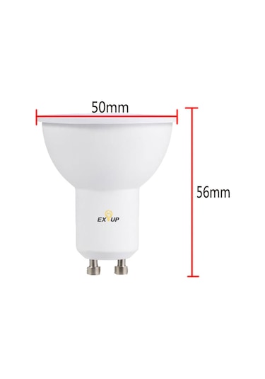 Fosenze Gu10 220-240v 7w Led Ampul, 5 Adet, Beyaz Işık, 270 Derece Açılımlı, 30.000 Saat Ömür, Yumuşak Işık