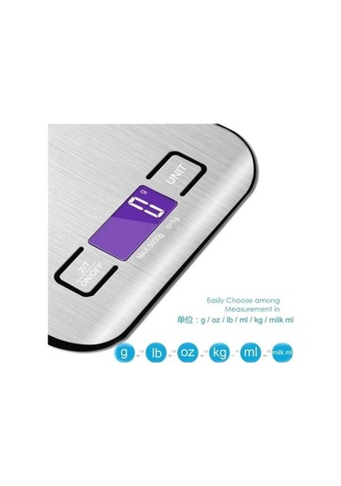 Ulzyvf Createtech Terazi Şarj Paslanmaz Elektronik Edilebilir Çelik Ambition Cb Gümüş, Şık Tasarım İle Göz Kamaştırıcı Gümüş Renk Gümüş