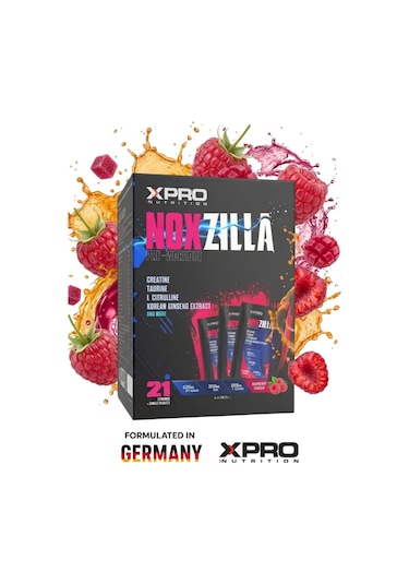 Xpro Nutrition Noxzilla Pre-workout 18gr 21 Saşe Ahududu
