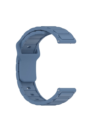 Adige Xiaomi Watch S3 Uyumlu Kordon Kayış Silikon 22/132krd Mavi