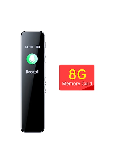 Singree "usb 2.0 Ses Kaydedici & Mp3 Çalar - 0.96'' Renkli Ekran, 40 Saat Kayıt, 8gb Kart Dahil"