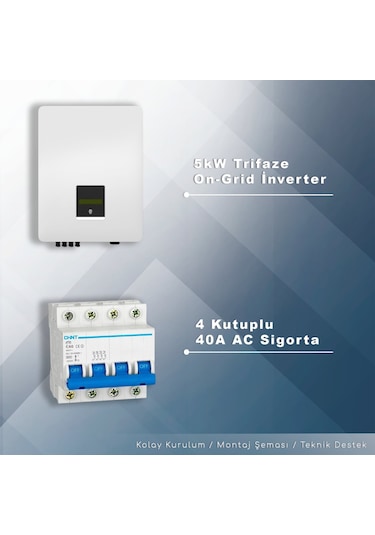 5kw Trifaze On-grid Paket Sistem