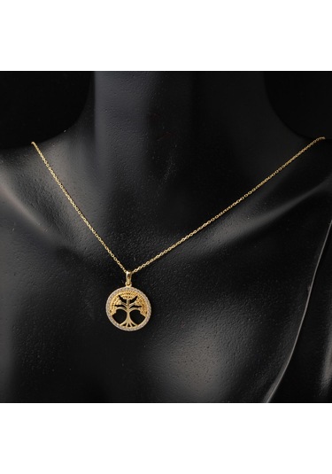 Hayat Ağacı Kadın Altın Kolye
