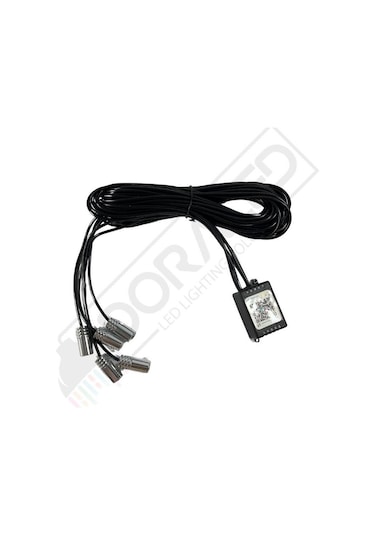 Araç Içi Atmosfer Ambiyans Led Neon Ip Led Rgb App Kontrollü 5 Parça