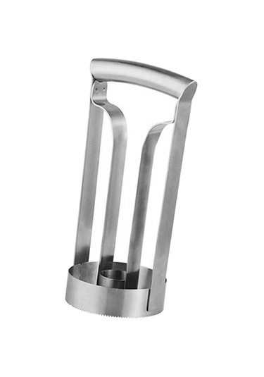 Homyl Kolay Mutfak Aracı Paslanmaz Meyve Ananas Tart Dilimleme Gümüş