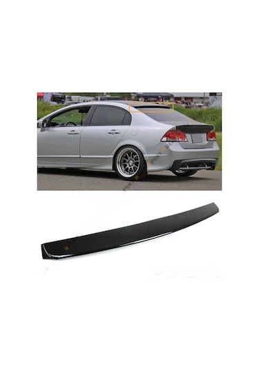 HONDA CİVİC 2006-2012 FD6 PLASTİK BOYASIZ CAM ÜSTÜ SPOYLER