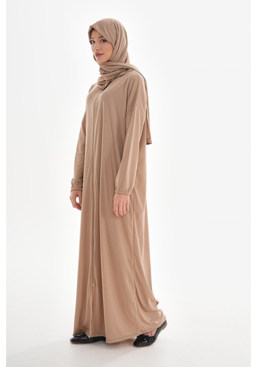 Şallı Namaz Elbısesı Pratık Vızon Vizon