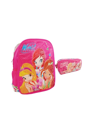 Winx Okul Sırt Çantası Kalemlik Kalem Çantası 2'li Set