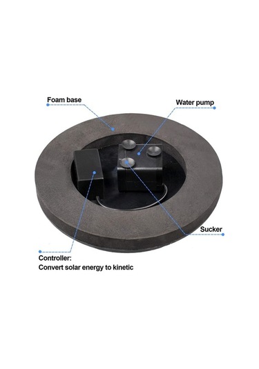 Tongxida Gece Işıklu Süzülür Kuş Yıkama Su Fıskiyesi - Bahçe Havuzu Teras İçin Akıcı Su Özelliği