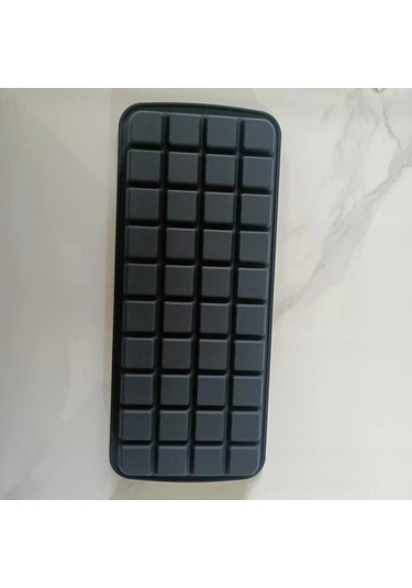 Skycity 2'li Set Silikon Buz Kalıbı 40 Hücre - Esnek, Çok Amaçlı, Pratik Dondurma Ve Atıştırmalıklar İçin Siyah