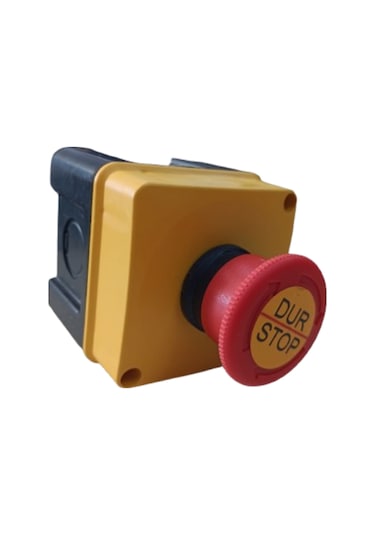 Acil Stop 40 Mm 1 Nc Kalıcı Mantar Acil Buton Kutulu