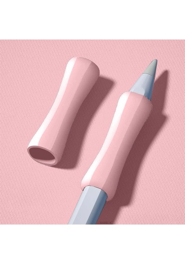 Apple Pencil 1-2 Nesil Pro Usb-c Uyumlu Soft Yumuşak Silikon Kalem Tutucu Zarif Ve Rahat Kullanım Pembe
