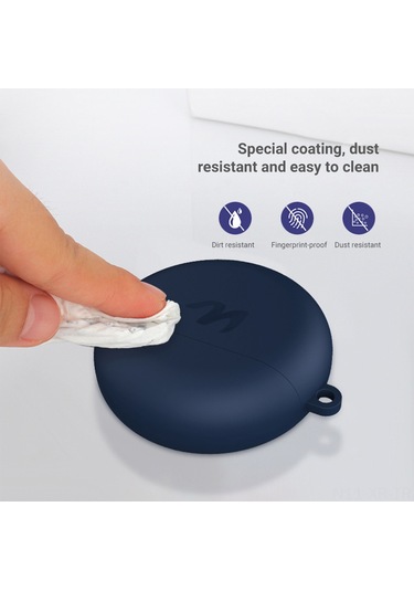 Xiyyadms Huaweı Freebuds3 İçin Kırılmaya Dayanıklı Silikon Kılıf - Kablosuz Şarj Desteği Ve Kayıp Engelleme Zinciri, Kırmızı Diğer