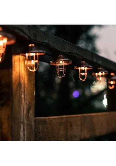 Tongxida 4m 10led'li Güneş Enerjili Açık Hava Koridor Işık Dizisi Ip65 Demir Festivali Dekorasyon Işık Dizisi Diğer Diğer