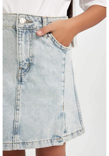 DeFacto Kız Çocuk Etek D5605A8NSNM28 Mavi