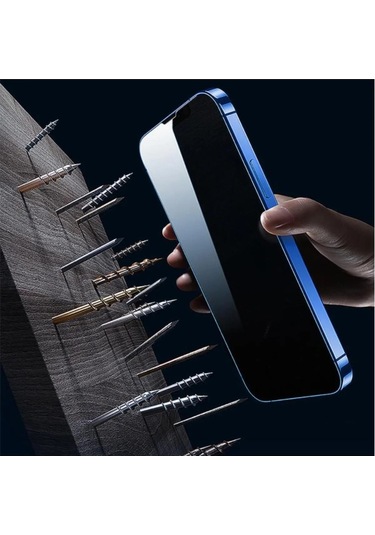 İphone 14 Pro Max Uyumlu 14 Pro Max Privacy Hayalet Temperli Cam Ekran Koruyucu - Anti Static Hd