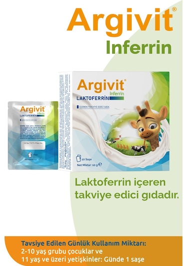 Argivit Inferrin Laktoferrin 10 Saşe