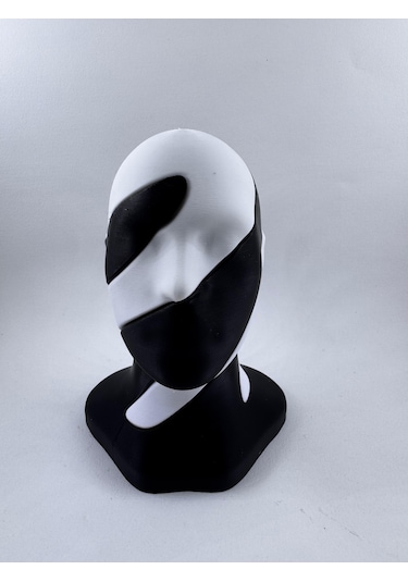 Siyah Beyaz Soyut Kadın Büstü - Dekoratif Sanat Eseri