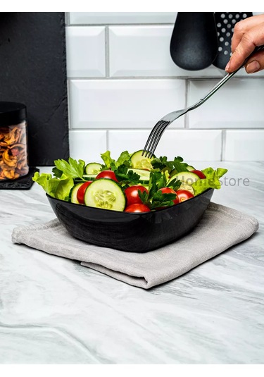 Al' Ternatıva Çorba Tabakları Seti Plastik, 25 Adet 203018678 Siyah