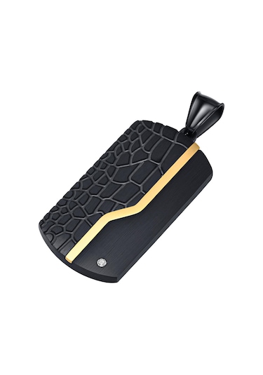 Gümüş Erkek Paslanmaz Çelik Köpek Künyesi Kolye Kare Kutu Zincir Zincir Kolye Gümüş/altın Siyah Renk 2mm60cm Gümüş