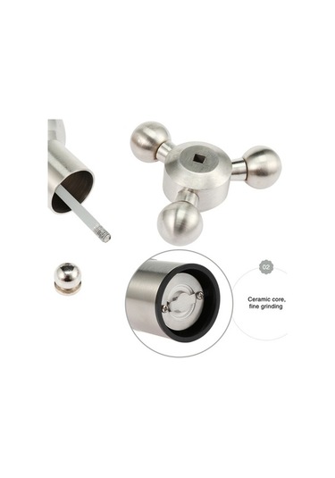 Pazly Mıclan Dümen Biber Öğütme Makinesi, Pratik Tasarım Gümüş