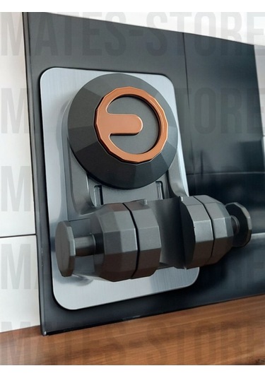 Lüks Duş Başlığı Askısı Yapışkanlımafsal Gri Gri