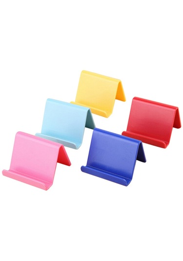 Adet Evrensel Plastik Telefon Tutucu Standı Tabanı Iphone İçin Samsung İçin Xiaomi Akıllı Telefon İçin Şeker Renk Telefon Braketi -