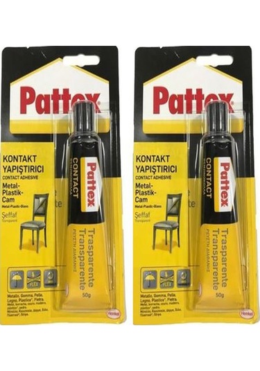 Pattex Universal Kontak Yapıştırıcı Metal Plastik Cam 50ml 2 Adet