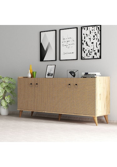 Modern Konsol Çam Hazeran Kapaklı  - KSL0104