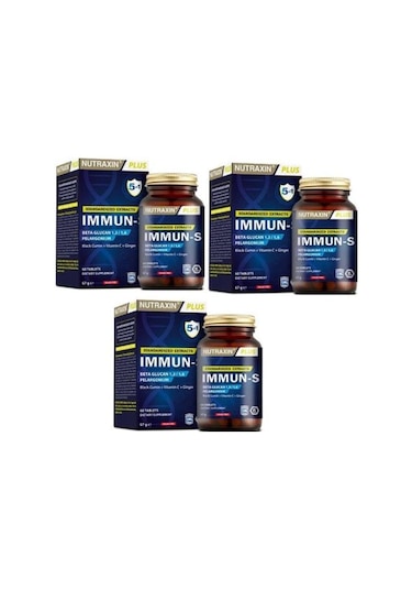Nutraxin Immun-S 60 Tablet 3 Adet