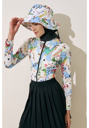 Eşarp Detaylı Bucket Şapka Summer Summer