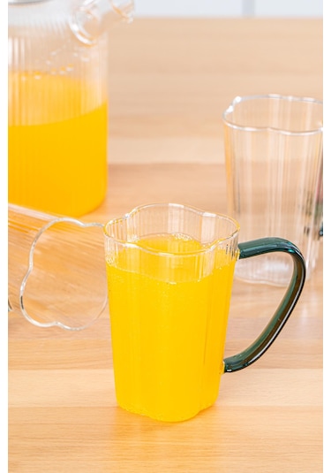 Acar Renkli Kulplu Cam Kupa 250 Ml