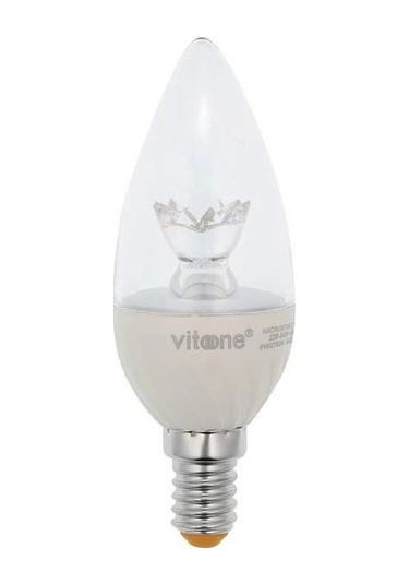 Vito 6w Led Ampul Beyaz E-14 6400k Dimli Şeffaf