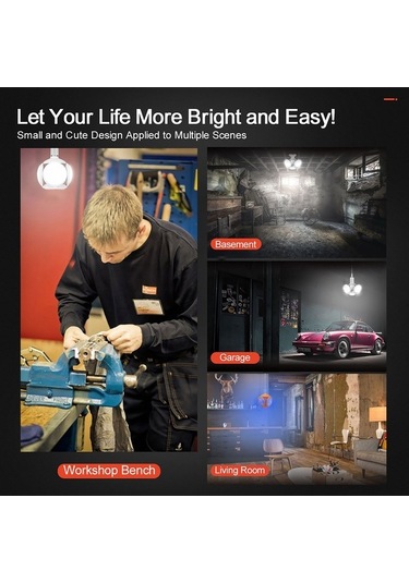 Pazly Futbol Şekilli Ufo Lamba: Bluetooth Hoparlörlü, Tasarruflu, Kolay Kurulum, 360 Aydınlatma Beyaz Beyaz