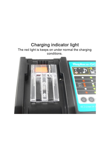 Maiyame Makita İçin 14.4-18v Li-ıon Pil Şarj Cihazı, 100-240v Geniş Voltaj, Hızlı Şarj, 8 Katlı Koruma, Enjeksiyon Kasa Dc18rc Uyumlu