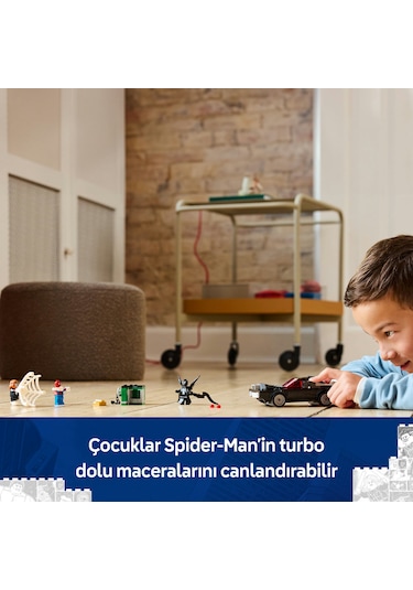 LEGO® Marvel Örümcek Adam, Venom Arabasına Karşı 76309 - 7 Yaş ve Üzeri Çocuklar için Yaratıcı Oyuncak Yapım Seti (254 Parça)