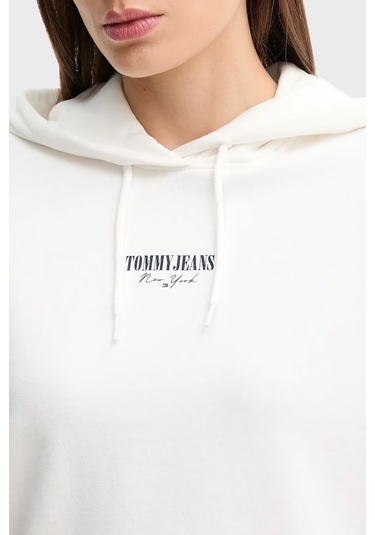 Tommy Jeans Bayan Sweat Dw0dw20943 Ybl Beyaz Beyaz