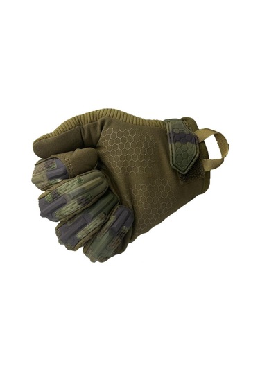 Kauçuk Masfal L Beden Cay235 Taktikal Eldiven Kamuflaj