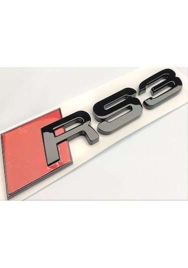 Audi Rs3 Piano Black Bagaj Yazısı Arması Logosu 3m 3d Abs