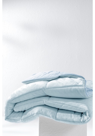 Yataş Bedding Macaron Tek Kişilik Wellsoft Yorgan - Mavi