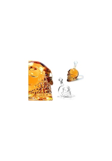 Mobgift Crystal Head Kuru Kafa Cam Şişe 350 Ml