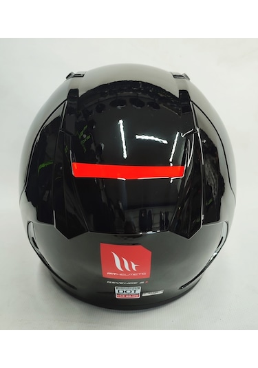 Mt Revenge 2 Solid A11 Şeffaf Vizörlü Kask Parlak Siyah